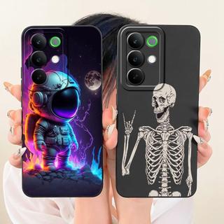 Ốp Điện Thoại Thời Trang Mới Thẩm Mỹ Cho Realme C85 / C85 Pro / 15X Ấn Độ Vỏ Hoạt Hình Mèo Rồng Đá Cẩm Thạch Ốp Lưng Silicon Mềm