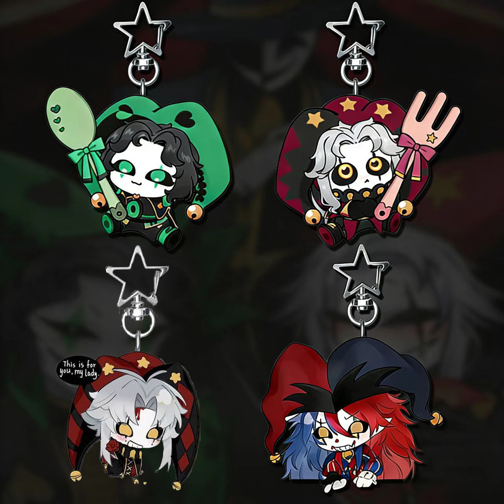 Trò Chơi Freak Circus Pierrot Ngôi Sao Ngoại Vi Móc Khóa Hoạt Hình Anime Schoolbag Ba Lô Mặt Dây Chuyền Trang Trí Quà Tặng