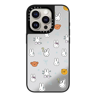 Ốp Điện Thoại Trong Suốt Gương Miffy Thỏ Dễ Thương Thích Hợp Cho iPhone 17ProMax 17pro 17 air 16promax 16 15promax 15 14promax 13 13promax Ốp Lưng Cứng Chống Rơi Thời Trang