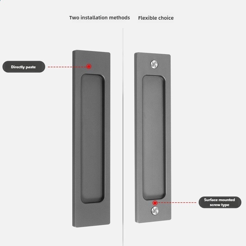 1 Chiếc Khóa Che Khuyết Điểm Nhúng Tay Nắm Cửa Trượt Kéo Hình Chữ Nhật Hoặc Elliptic Edgeflat Tay Cầm Che Khuyết Điểm Và Núm