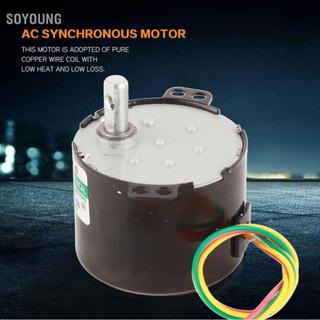 Soyoung Động cơ bánh răng đồng bộ công nghiệp XD-50KTYZ 5-50 RPM 6-10W AC cho Van tự động hóa & Phòng thí nghiệm nghiên cứu (5r/min)