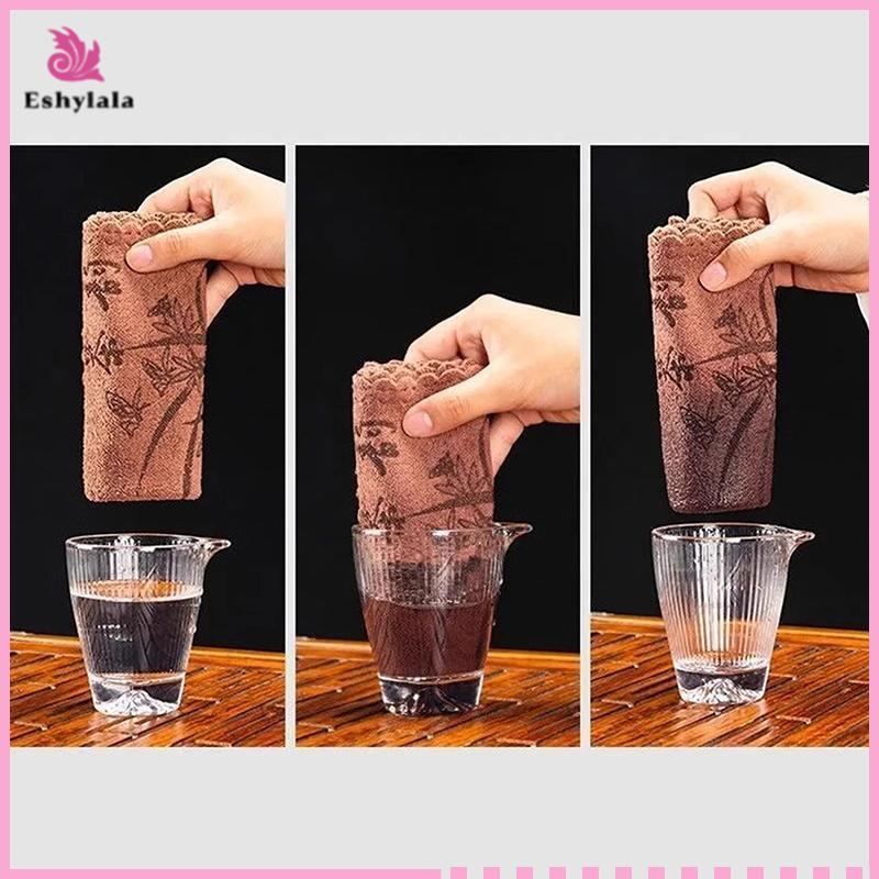 Khăn trà thấm dày 30x30cm, khăn trải bàn & đế lót ly [MỚI]