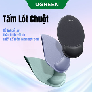 UGREEN Tấm Lót Chuột tiện dụng Hỗ trợ cổ tay Thân thiện với da Hai màu Thiết kế mềm Memory Foam Chống trượt