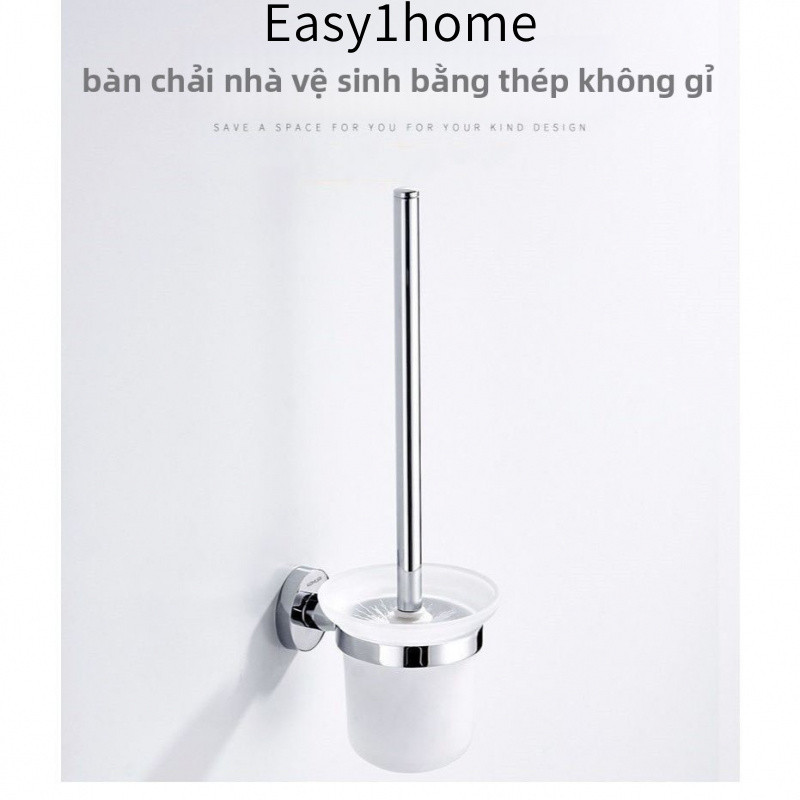 【 KOHLER 】Bàn chải toilet bằng thép không gỉ không cần khoan, dụng cụ vệ sinh toilet không góc chết, bàn chải toilet lôn