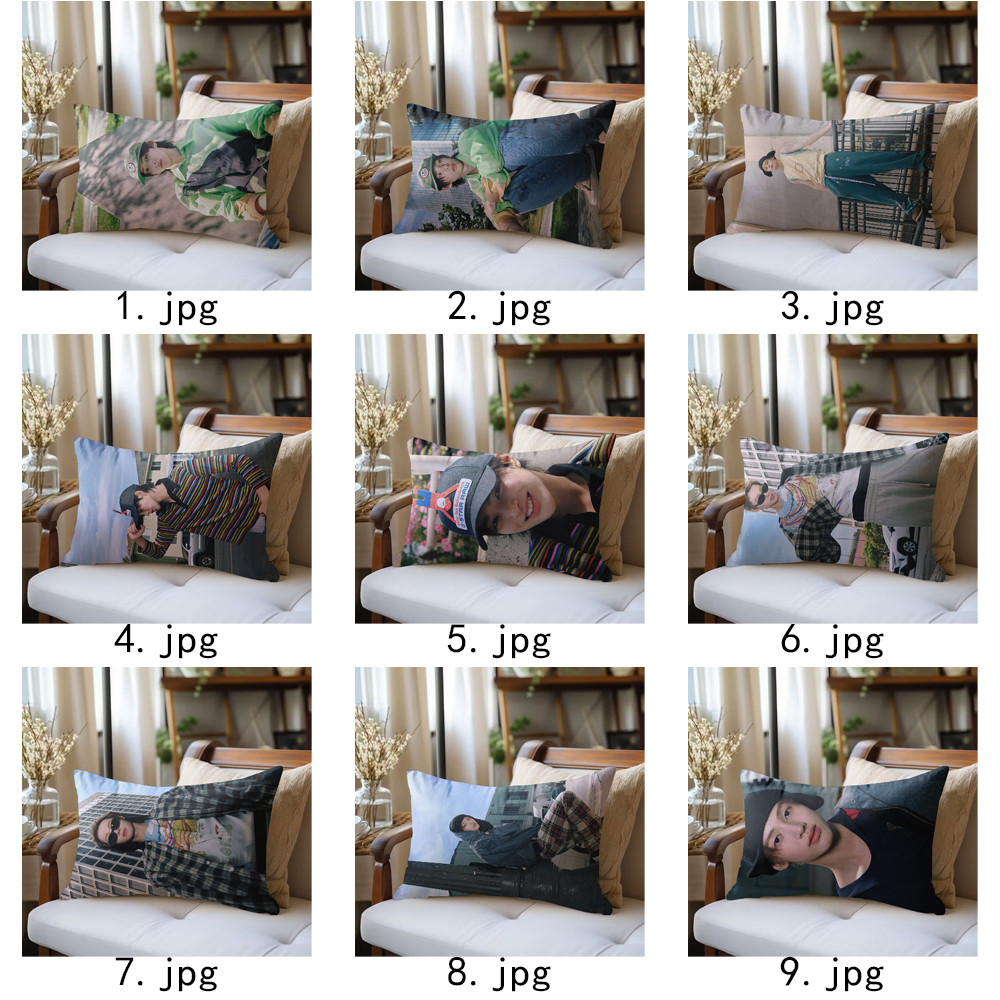 CORTIS Vỏ Gối Polyester Hình Chữ Nhật Một Mặt, Máy Có Thể Giặt Được, Thích Hợp Để Trang Trí Phòng Khách Giường Sofa (Không Bao Gồm lõi)
