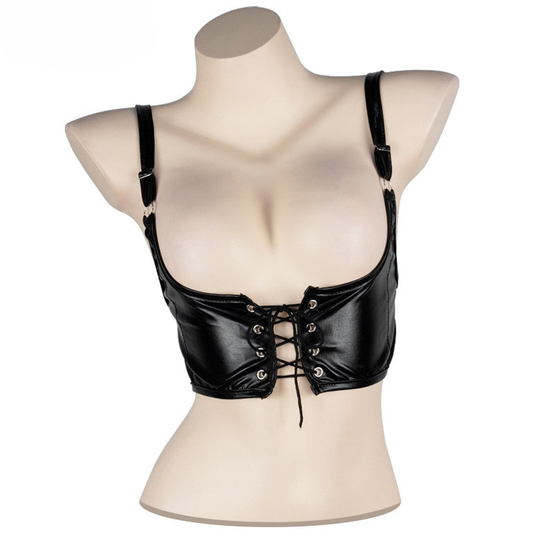 Vest Gợi Cảm Cho Cô Gái Phong Cách Punk với Dây Đeo Mảnh và Thiết Kế Corset - 8E3K