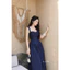 ĐẦM JEAN 2 DÂY MAXI NHÚN BYJOLIE