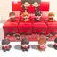 Hộp mù sáng tạo Monchhichi (12 cái / hộp) – Nhân vật Mini hình khỉ dễ thương đổ xô, Đồ chơi sưu tập bằng nhựa 4cm, Trang trí bàn làm việc Kawaii & Quà tặng cho cặp đôi / học sinh