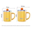 Cốc nước cách nhiệt DAYBREAK, Cốc giữ nhiệt nhiều màu hai lớp, Cốc giữ nhiệt bằng thép không gỉ kín di động 400ml / 500ml Sử dụng cho học sinh