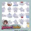 Set Sticker Chú voi con cute Chống Nước Dán Laptop Vali Mũ Bảo Hiểm Sổ Tay
