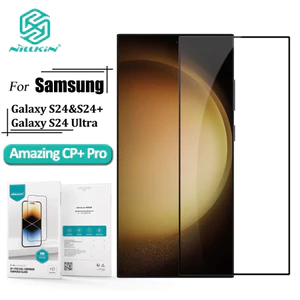 Kính Cường Lực Nillkin CP+ Pro Trong Suốt Full Màn Viền Đen Cho Samsung S24 Ultra S23 S22 S21