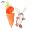HFTOY Mini Thỏ Dễ Thương Trong Cà Rốt Sang Trọng Đồ Chơi Móc Khóa Anime Nâu Lop Tai Thỏ Mặt Dây Chuyền Búp Bê Nhồi Bông Quà Tặng ~