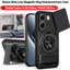 Giáp Trượt Ống Kính Funda Cho Xiaomi POCO X8 Pro Ốp Lưng Xoay Vòng Từ Tính Cho Redmi Turbo 5 5G Ốp Lưng Chân Đế Có Thể Gập Lại Capa