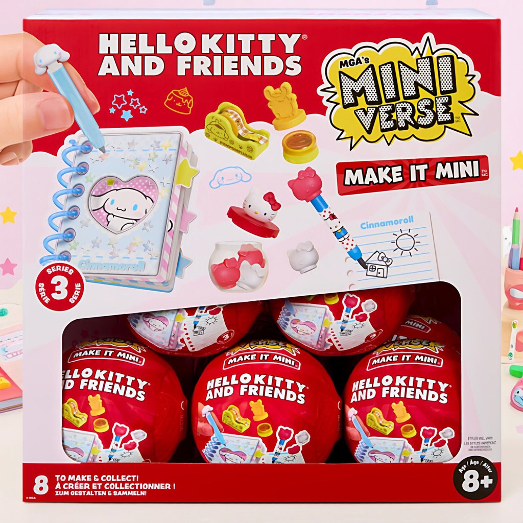 1 Ball MGA 's Miniverse Make It Mini Food Sanrio Hello Kitty Series 3 Mini Sưu Tập
