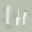 PNPIA- 10ml Chai sơn móng tay trong suốt rỗng Lọ thủy tinh có thể đổ lại Hộp đựng lưu trữ chống rò rỉ để sử dụng nghệ thuật DIY