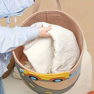 CMinYP Giỏ Chứa Đồ Nỉ Dung Tích Lớn Thùng Giặt Nhà Hộp Sắp Xếp Có Thể Gập Lại Cho Tủ Quần Áo Mầm Non Văn Phòng Tiện Ích Lưu Trữ Vinh Quang