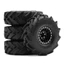4 62mm 1.0 "Kim Loại Beadlock Bánh Xe Lốp Cho 1 / 18 RC Bánh Xích Traxxas TRX4M 1 / 24 Trục SCX24 FMS FCX24 Ascent-18 Nâng Cấp Phần