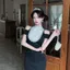 Mùa Hè Hepburn Phong Cách Hông Váy Phong Cách Mới Ren Khâu Mỏng Hơn Nhìn Cao Cấp Váy Cô Gái Nóng Váy Sang Trọng S