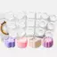 Luckyew 3D Trái Tim / Ngôi Sao / Tròn / Vuông Hoa Pudding Silicone Mousse Khuôn DIY Món Tráng Miệng Khuôn Socola Bánh Trang Trí Dụng Cụ Máy Nướng TQ