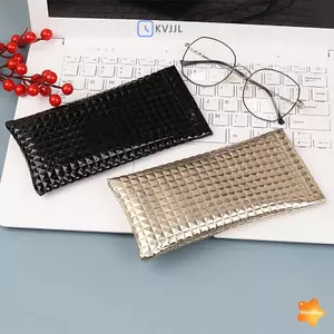 Túi đựng kính râm bằng da PU màu kẹo dành cho nữ Vỏ kính Ví đựng đồ Hộp đựng kính chống nước di động Túi đựng đồ mới