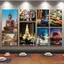 Đông Nam Á Phong Cách Thái Lan Không Khung Chống Thấm Nước Tranh Core, Phật Phong Cảnh Nghệ Thuật Treo Tường Poster Cho Nhà Hàng Cafe Trang Trí Tường Nhà