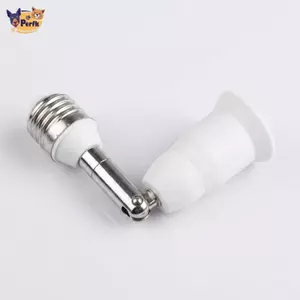 Bộ chuyển đổi PBT E27 sang E27 chống cháy với khớp có thể điều chỉnh 180 độ, Bộ chuyển đổi góc phải dài 144mm để chiếu sáng gia đình, Đánh giá hiện tại 3A