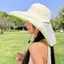 Springevenstar Mũ ngư dân thoáng khí có vành Mùa hè Tấm che nắng chống tia cực tím Mũ ngoài trời nhẹ dành cho nam nữ Springevenstar