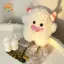 CANAMEK Sang Trọng Đồ Chơi Kawaii Thỏ Dễ Thương Búp Bê Quái Vật Nhỏ Hoạt Hình Trẻ Em Móc Khóa Cặp Đôi Bapa Nhồi Bông Mặt Dây Chuyền Phụ Kiện Quà Tặng CSF