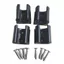 LACYESUK 4 Giá đỡ lưu trữ thanh treo RV, Giá đỡ tay cầm xoay RV màu đen bền bỉ, Giá đỡ hỗ trợ Dễ dàng lắp đặt Giá đỡ tấm che nắng RV nhẹ đa năng Giá đỡ Van