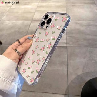 Dành Cho Realme 15 15T 15X C85 GT8 Pro Realme15 RealmeC85 Ốp Điện Thoại Hoa Tulip Hồng Dễ Thương Lá Xanh Đơn Giản Thanh Lịch Trong Suốt Vỏ Mềm