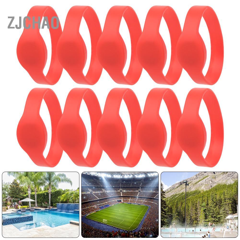 Zjchao Zjchao Dioche Vòng đeo tay RFID Thẻ kiểm soát truy cập 13,56 MHz IC silicon cho khách sạn phòng xông hơi bể bơi (Màu xanh da trời)