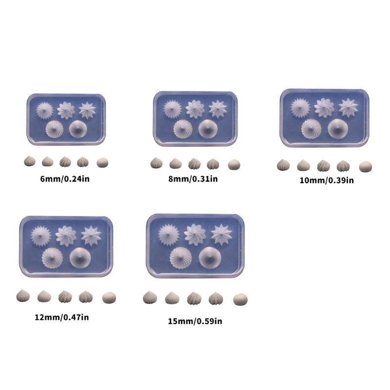 Wellb Khuôn Silicon Dụng Cụ Tạo Hạt Kem Nhỏ Kết Cấu Silicon Cho
