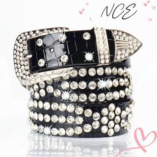 Thắt lưng kim cương giả NCE Cowgirl Glitter Studded Bling Crystal