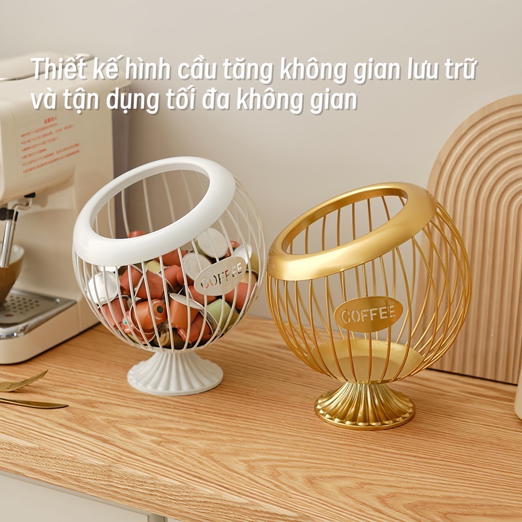Giỏ Đựng Trái Cây Bằng Sắt Rèn Phong Cách Bắc Âu, Sang Trọng và Bền Bỉ