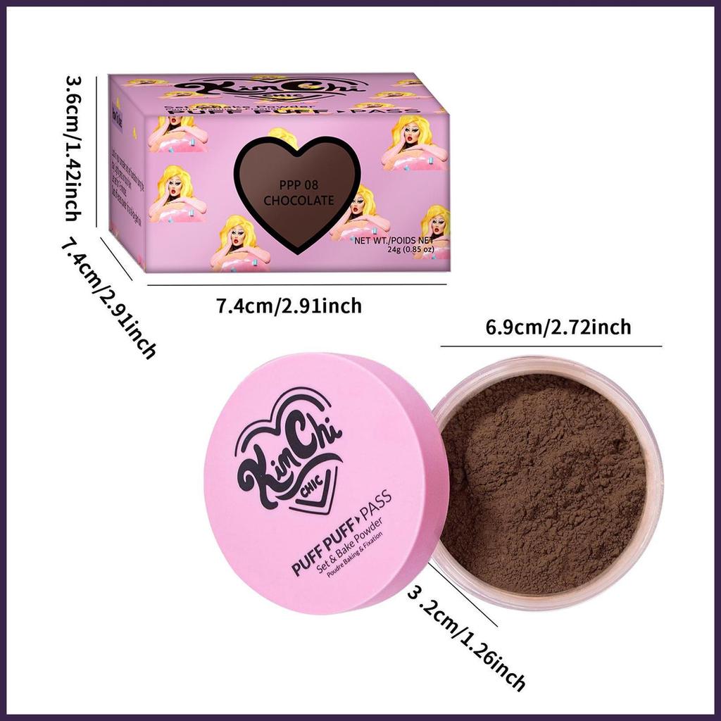 Beauty Setting Powder Matte Soft Makeup Powder Natural Light Highlighter Trang điểm du lịch ngoài trời hàng ngày ewoekvn