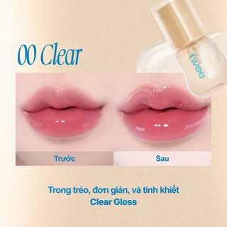 Son Bóng Đổi Màu FWEE 3D Changing Gloss Mềm Mịn, Hiệu Ứng Căng Mọng Tự Nhiên 4 Màu 5.3g