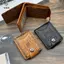 Ví nam doanh nhân Ví nam với 100 đô la Mỹ PatternWallet Da nam Walet Hộp đựng thẻ ảnh Ví dung tích lớn [Mina]