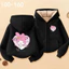 Kids My Melody Zip-Up Áo khoác có mũ trùm đầu dễ thương Áo khoác Cardigan mềm mại nhẹ phong cách Áo khoác ngoài cho bé gái