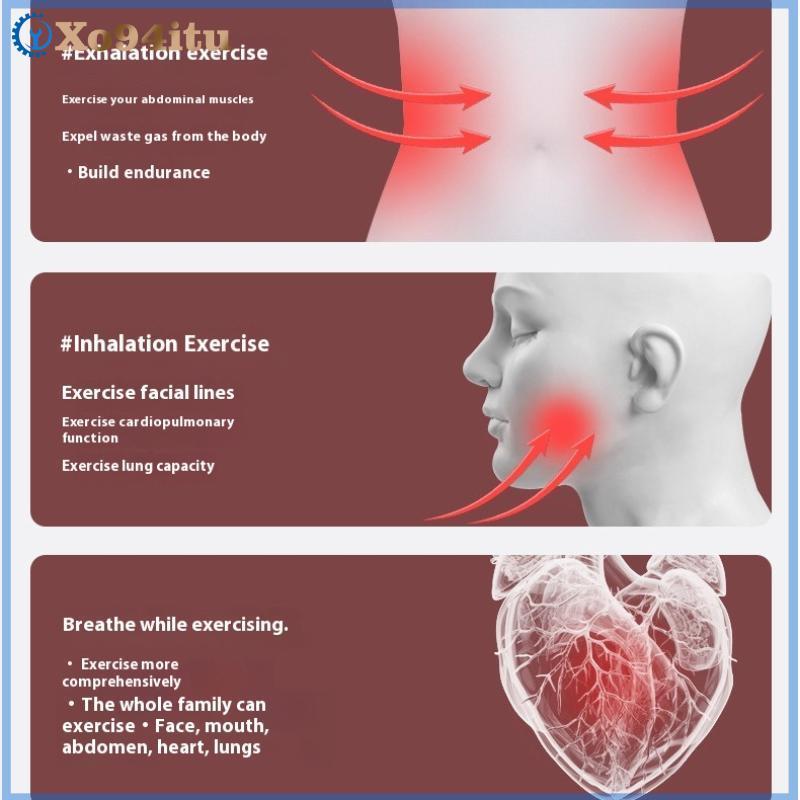 XOITU Có Thể Điều Chỉnh Màng Thở Quả Tạ Huấn Luyện Sức Mạnh Da Mặt Toning Lung Dung Tích Expander VN