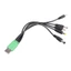 Cáp nối dài bộ chia nguồn GODD 5V USB sang 5 5x2 1mm 4 0x1 7mm 2 0x0 6mm 2 5x0 7mm 3 5x1 35mm cho bàn chải đánh răng điện