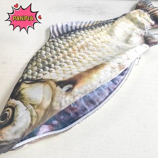 ⚡12h⚡[PNPIA] Túi đựng bút cá chép Crucian Hình dạng cá thực tế Túi đựng bút chì có khóa kéo Trở lại trường học Túi đựng bút chì VN