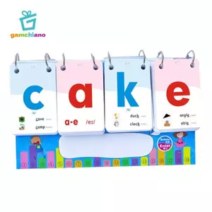 Gamchiano Tập Đi Phonics Bảng Chữ Cái Flashcards Từ Chính tả Trò Chơi Tiếng Anh Phonics Thẻ Để Bàn Lịch Cho Bé Trai Bé Gái Trẻ Em 3 4 5 6 Tuổi Trẻ Em