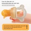 iiko Túi Nhai Trái Cây Cho Bé Có Nắp Đậy Vệ Sinh Silicone Mềm Mại