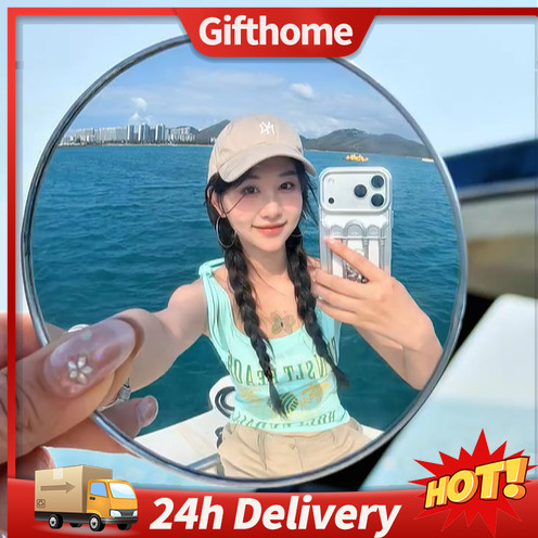 ✈️Giao Hàng 24h✈️ Gương selfie lồi tròn nhỏ, di động cho du lịch và chụp ảnh góc rộng