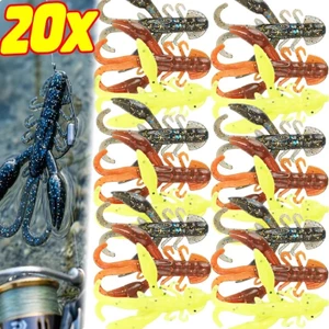 5-20 Chiếc Mồi Nhân Tạo Chống Rách Đàn Hồi Thực Tế Cho Câu Cá Biển Nước Mặn Bass Cá Hồi Dụng Cụ Câu Cá - Tôm Mềm Mồi Mồi