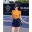 Bộ thể thao nữ cộc tay cổ tròn, bộ Wilson tập pickleball, cầu lông, tennis,...