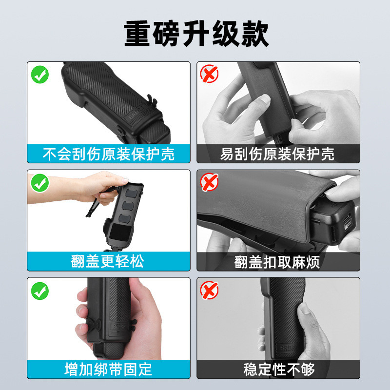 Thích hợp cho DJI OSMO POCKET 3 Vỏ bảo vệ Vỏ trên màn hình Vỏ chống sốc Vỏ bảo vệ Bộ lọc Bảo quản Phụ kiện chống áp lực