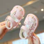 Thoáng Khí Cho Bé Tập Đi Giày Bò Tendon Đế Dễ Thương Cho Bé Công Chúa Gọi Giày Velcro Bé Gái Dép