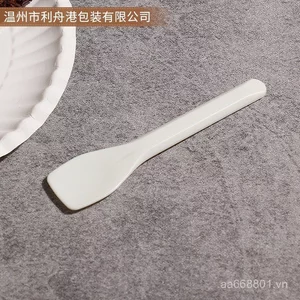 Cấp Thực Phẩm Dùng Một Lần Dĩa Trái Cây Thìa Kem Thìa Pudding Thìa Câu Trái Cây Thìa Nhựa Đóng Gói Cá Nhân M2WF