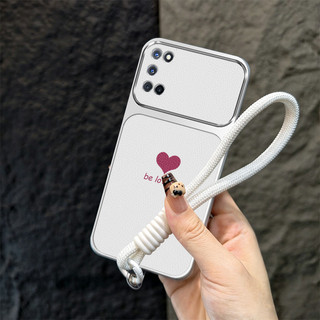 Ốp Lưng Cho OPPO A52 A92 4G A74 A93 A54 5G Vỏ Điện Thoại Lo Âu Vỏ Mềm Silicon Chống Sốc Thiết Kế Mới Thẩm Mỹ Cặp Đôi Tình Yêu Cho Bé Gái Có Dây Buộc TBHSAX1